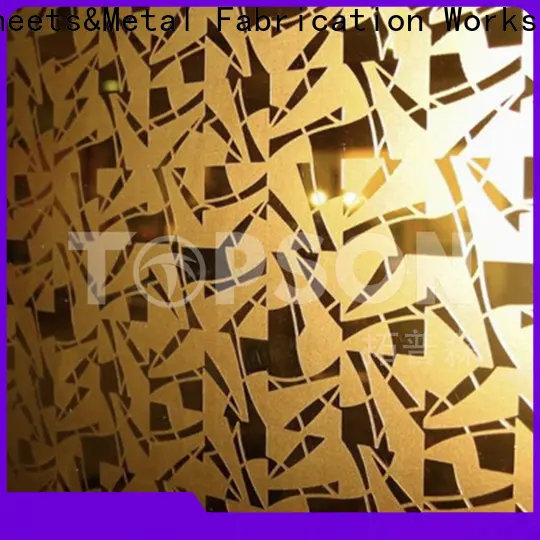 Topson etching polished stainless steel sheet metal Suppliers for elevator for escalator decoration 1