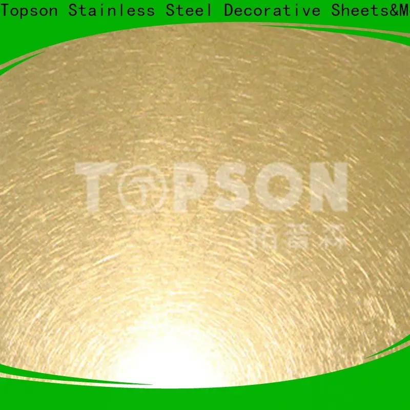 Topson Latest stainless steel sheet metal finishes for furniture 1