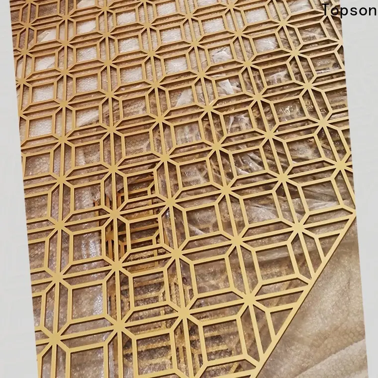 Topson chain perforated metal screen wall manufacturer for landscape architecture 1