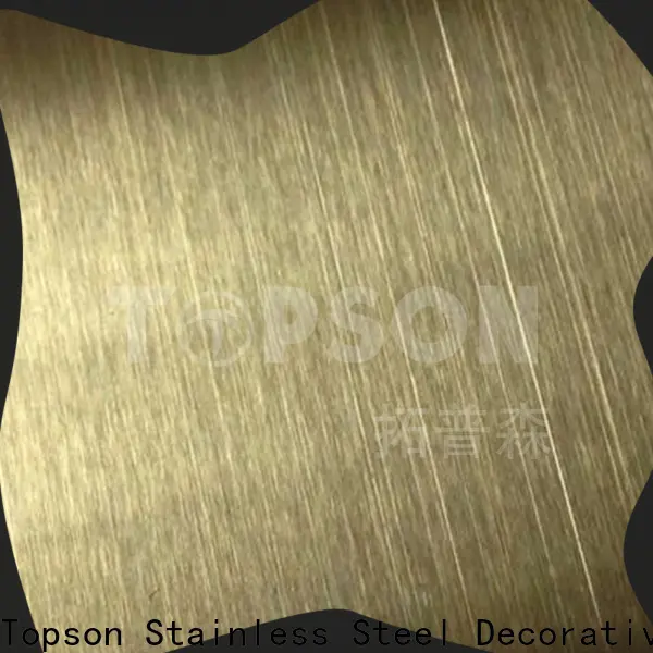 Topson raw polished stainless steel sheet metal company for elevator for escalator decoration 1