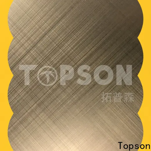 Topson antifingerprint decorative stainless steel sheet factory for handrail 1