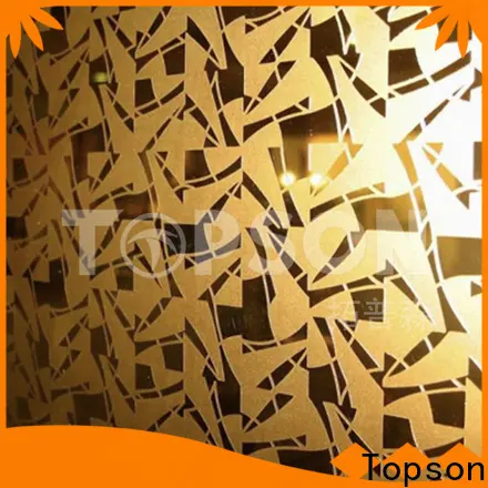 Topson Custom polished stainless steel sheet metal Supply for partition screens 1