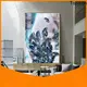 Topson parition modern glass handrail for TV wall 1