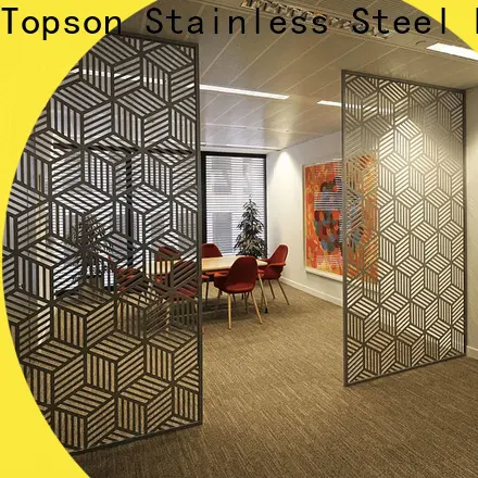 Topson special design perforated metal mesh screen from china for landscape architecture 1