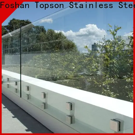 stable exterior glass handrail parition Suppliers for toilet 1