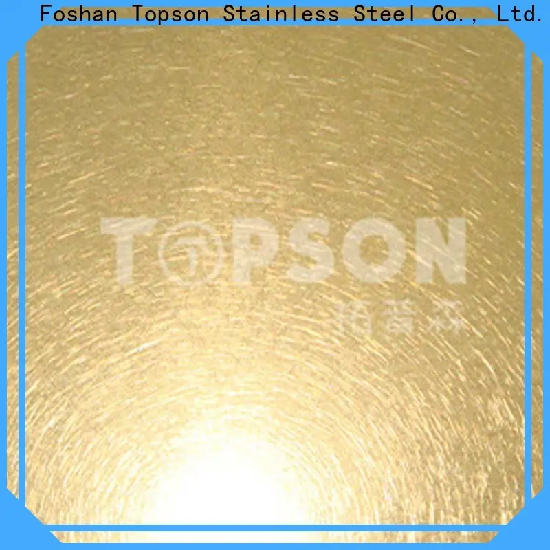 Topson stable embossed stainless sheet for vanity cabinet decoration 1