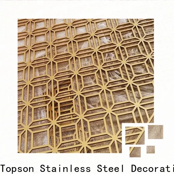 Topson New decorative wooden fretwork factory for landscape architecture 1