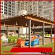 Custom aluminium frame pergola coated for park 1