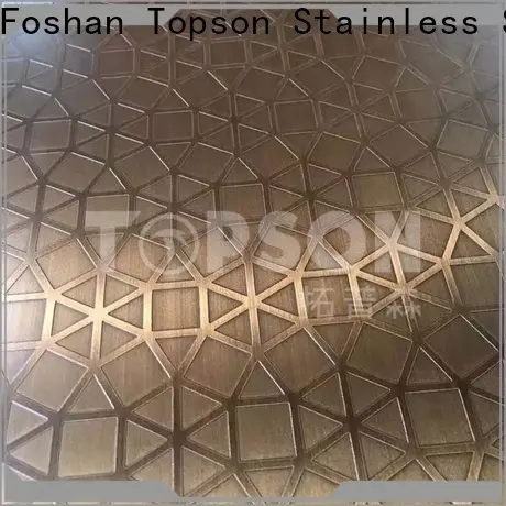 Custom rigidised stainless steel sheet blasted factory for interior wall decoration 1