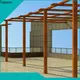 Topson Custom building a steel pergola Supply for park 1
