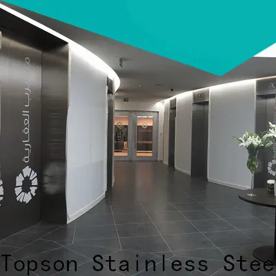 Topson solid steel front door Suppliers for outdoor wall cladding 1