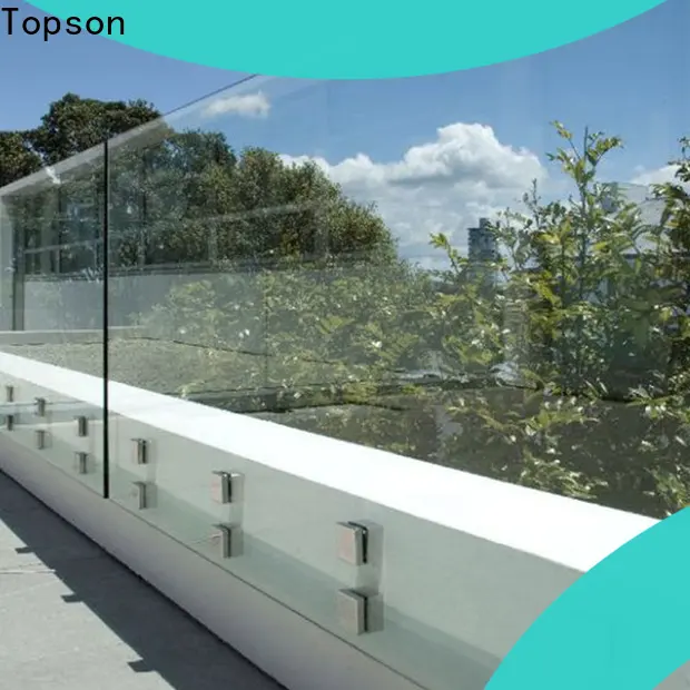 Topson Best glass deck railing Supply for hotel 1