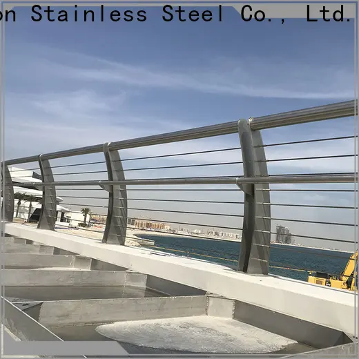 Custom stainless steel wire railing components handrail factory for mall 1