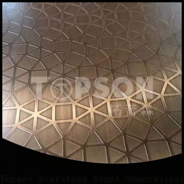 Topson antifingerprint mirror finish stainless steel sheet factory for floor 1