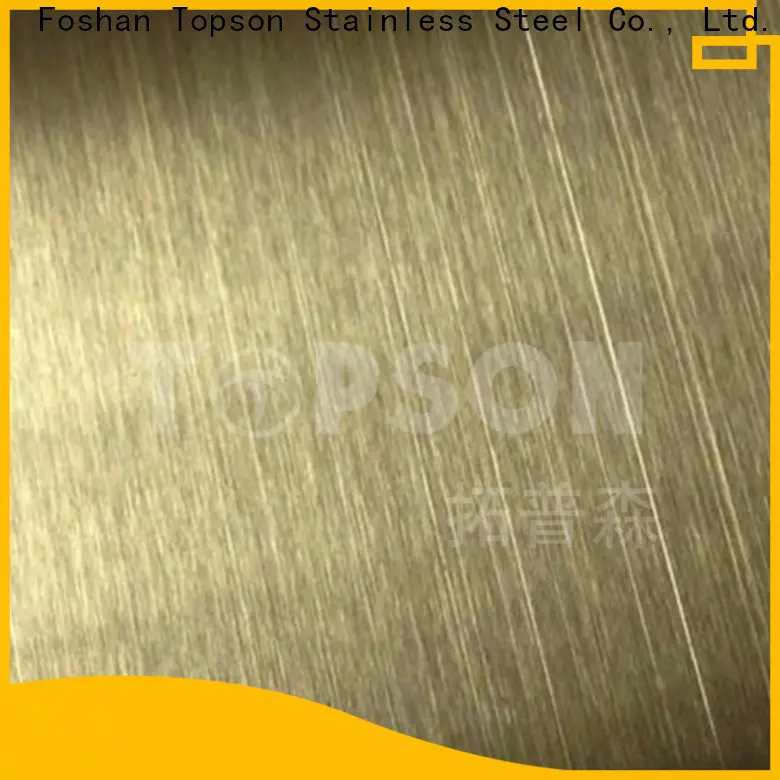 Topson Custom black stainless sheet manufacturers for interior wall decoration 1