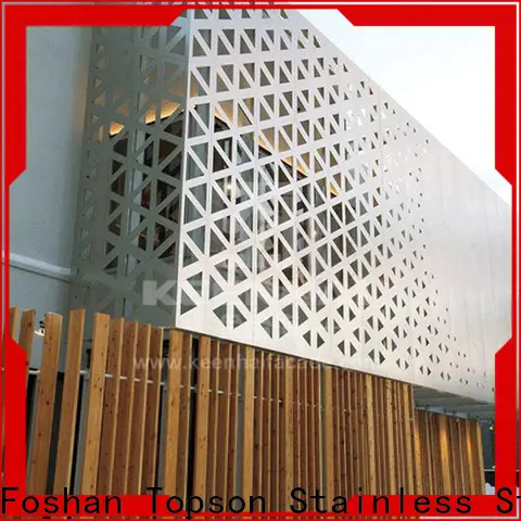 Topson decorative stainless steel perforated screen factory for curtail wall 1