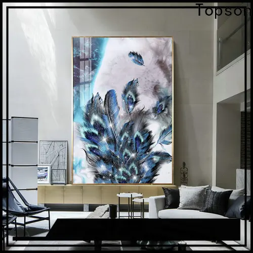 Topson furniture contemporary glass furniture factory for TV wall 1