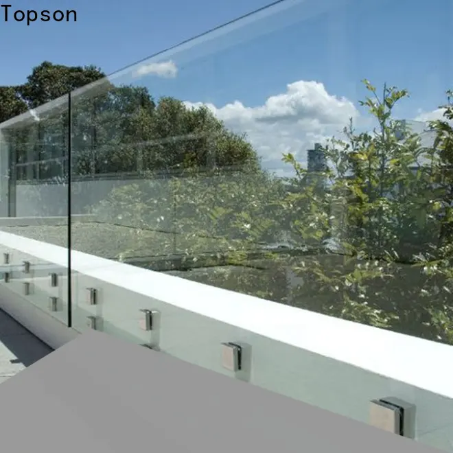 Topson Custom glass guardrail company for toilet 1