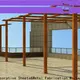 durable arched steel pergola fixed factory for hotel 1
