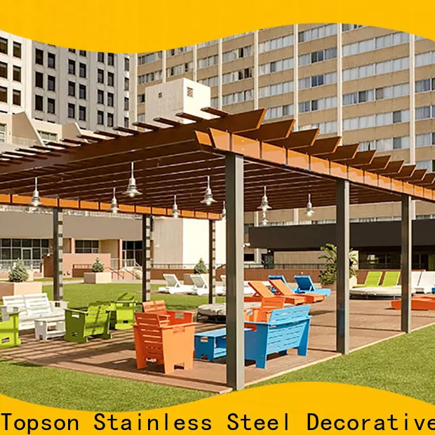 high-density powder coated aluminum pergola powder for business for hotel 1