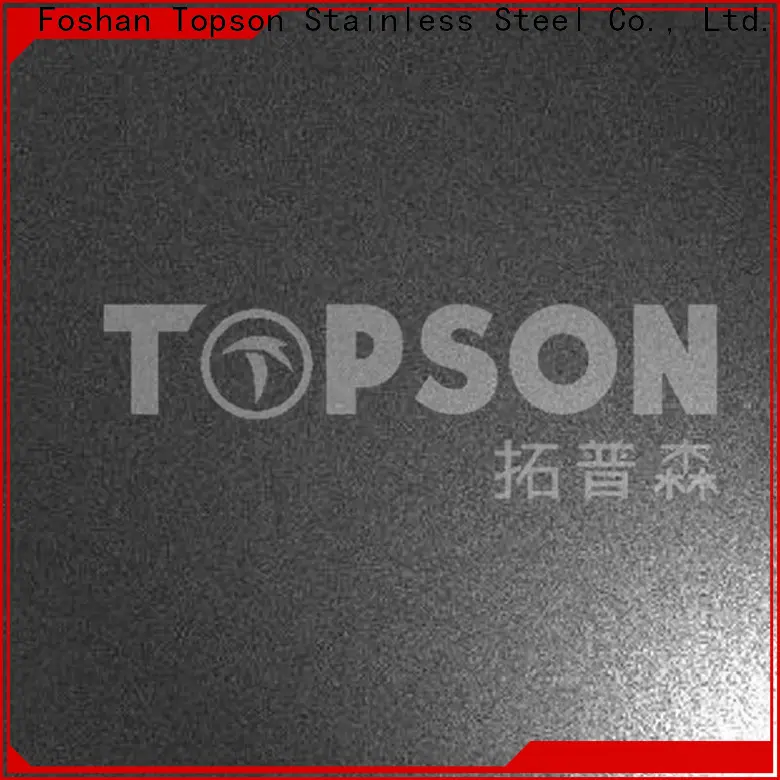 Topson antique stainless steel sheet brushed finish manufacturers for partition screens 1