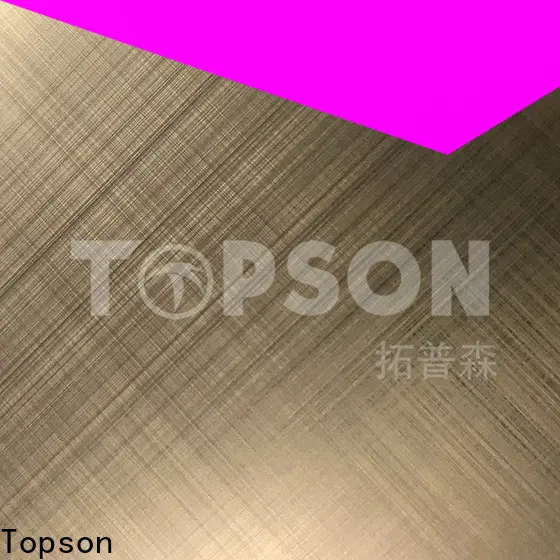 Topson etching decorative stainless steel sheet suppliers for business for vanity cabinet decoration 1