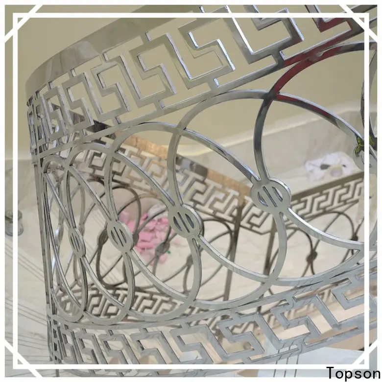 Topson good looking stainless steel and glass balcony railings Supply for tower 1