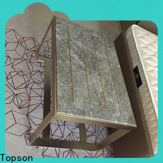 Topson marblestainless black metal patio furniture set Supply for decoration 1
