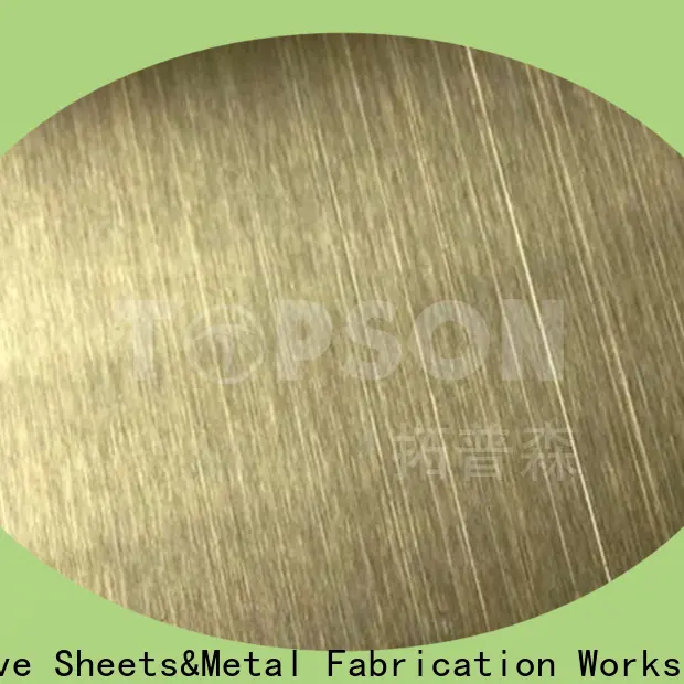 Topson magnificent brushed stainless steel plate factory for partition screens 1
