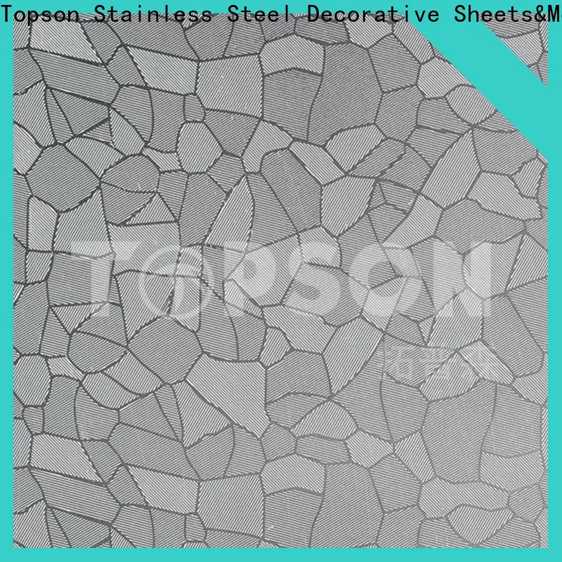 Topson vibration patterned stainless steel sheet supplier factory for interior wall decoration 1