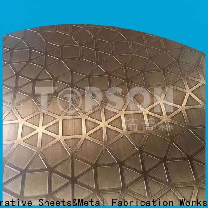 Topson colorful stainless sheet metal manufacturers for partition screens 1