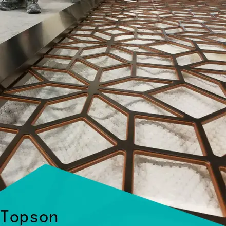 Topson durable outdoor metal privacy screens in china for curtail wall 1