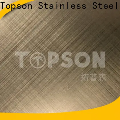 Topson blasted decorative stainless steel sheet for interior wall decoration 1