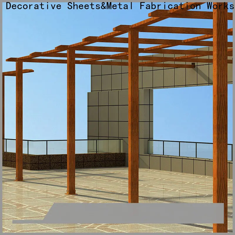 Topson High-quality white aluminum attached pergola factory for resort 1