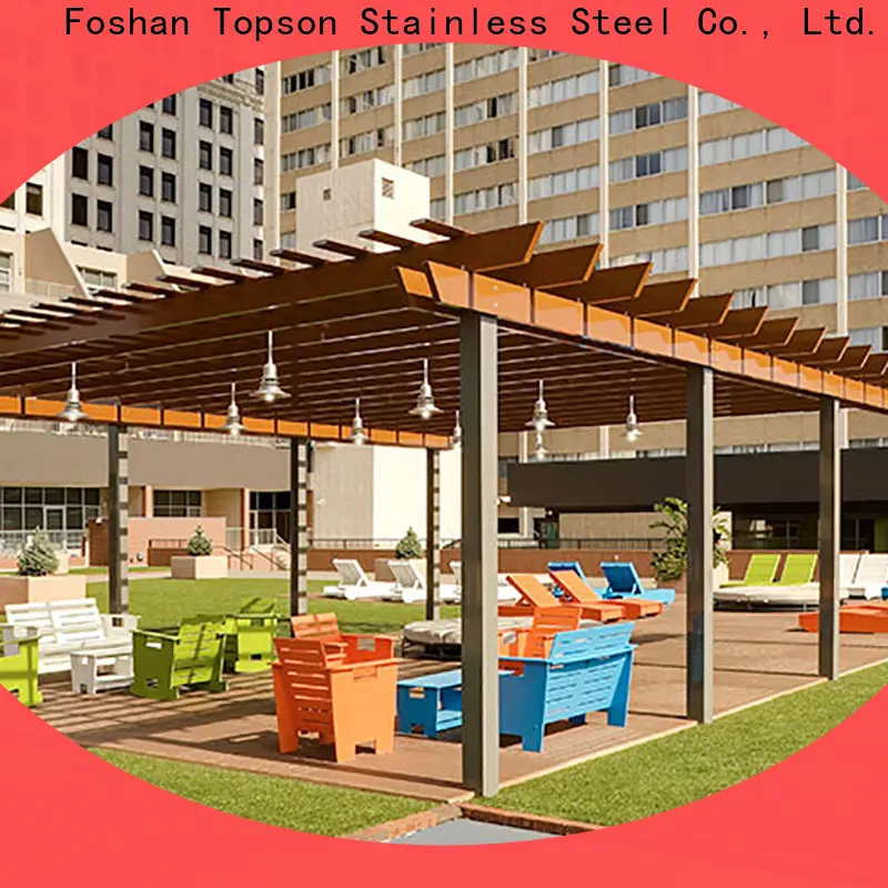 Topson manufactured aluminium pergola frame factory for backyard 1