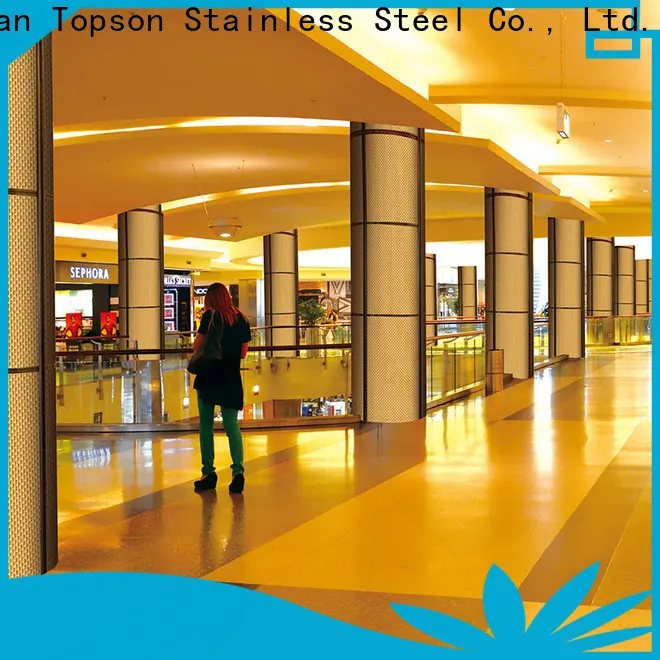 Topson Latest stainless steel cladding panels factory price for wall 1
