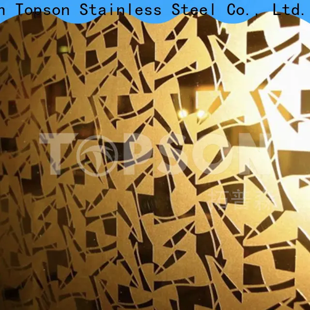 Topson decorative stainless steel sheet suppliers for business for handrail 1