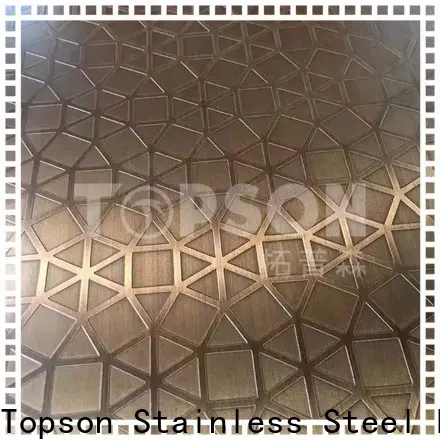 Topson Top stainless steel sheet metal finishes Supply for furniture 1