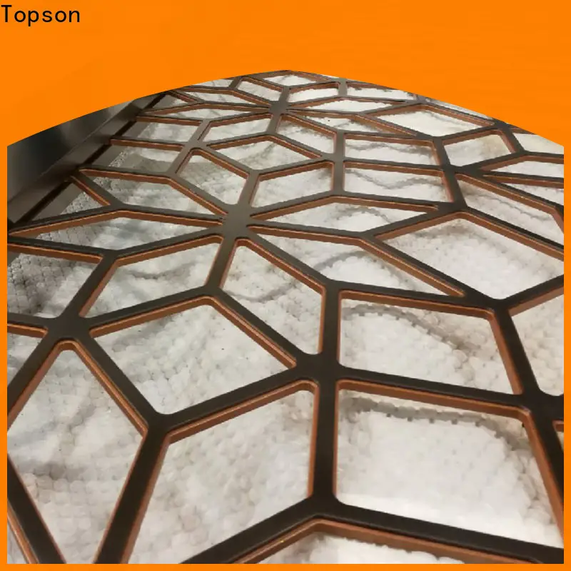 Topson partitionmetal outdoor metal screen panels from china for exterior decoration 1
