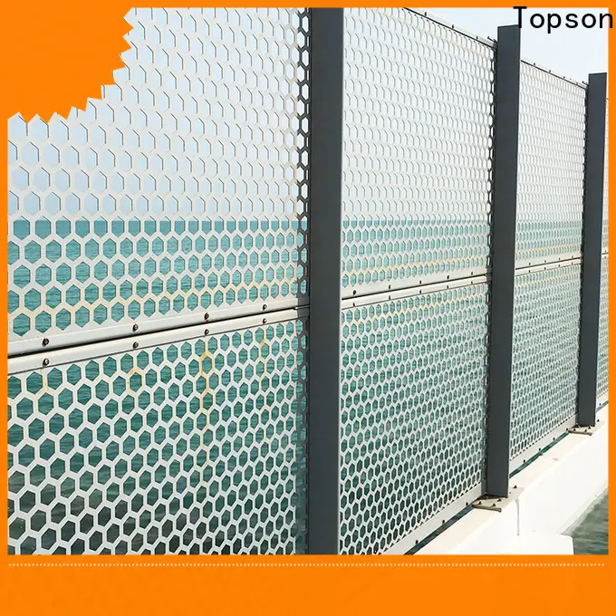 Topson perforated plate screen in china for landscape architecture 1