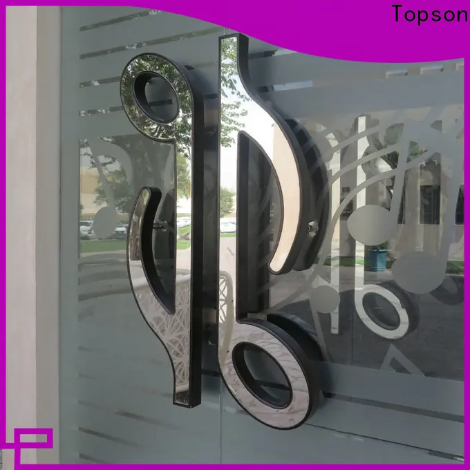 Topson elegant solid stainless steel door handles company for roof decoration 1