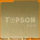 Topson sheetdecorative patterned stainless steel sheet supplier company for floor 1