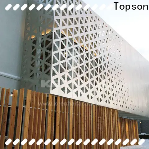 Topson Wholesale outdoor architectural metal screen panels Supply for protection 1