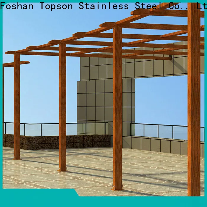 high-density metal pergola prices fixed China for park 1