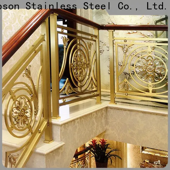 Topson curved stainless steel glass balcony railing designs for business for apartment 1