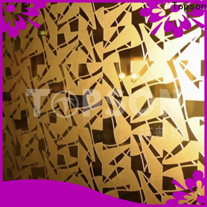 Topson mirror stainless steel sheet metal cost manufacturers for furniture 1