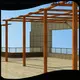 Topson widely used steel and aluminum arched pergola with retractable canopy China for hotel 1