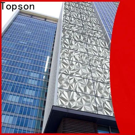 Topson cost-effective metal cladding panels factory for shopping mall 1