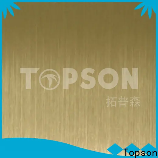 Topson hairline stainless steel etching sheet company for interior wall decoration 1