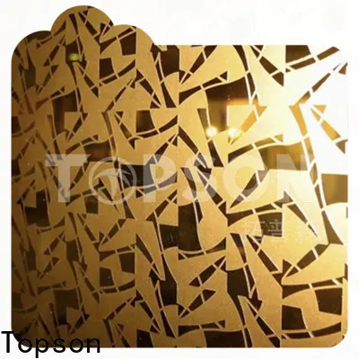 Topson metal embossed stainless steel sheet for partition screens 1